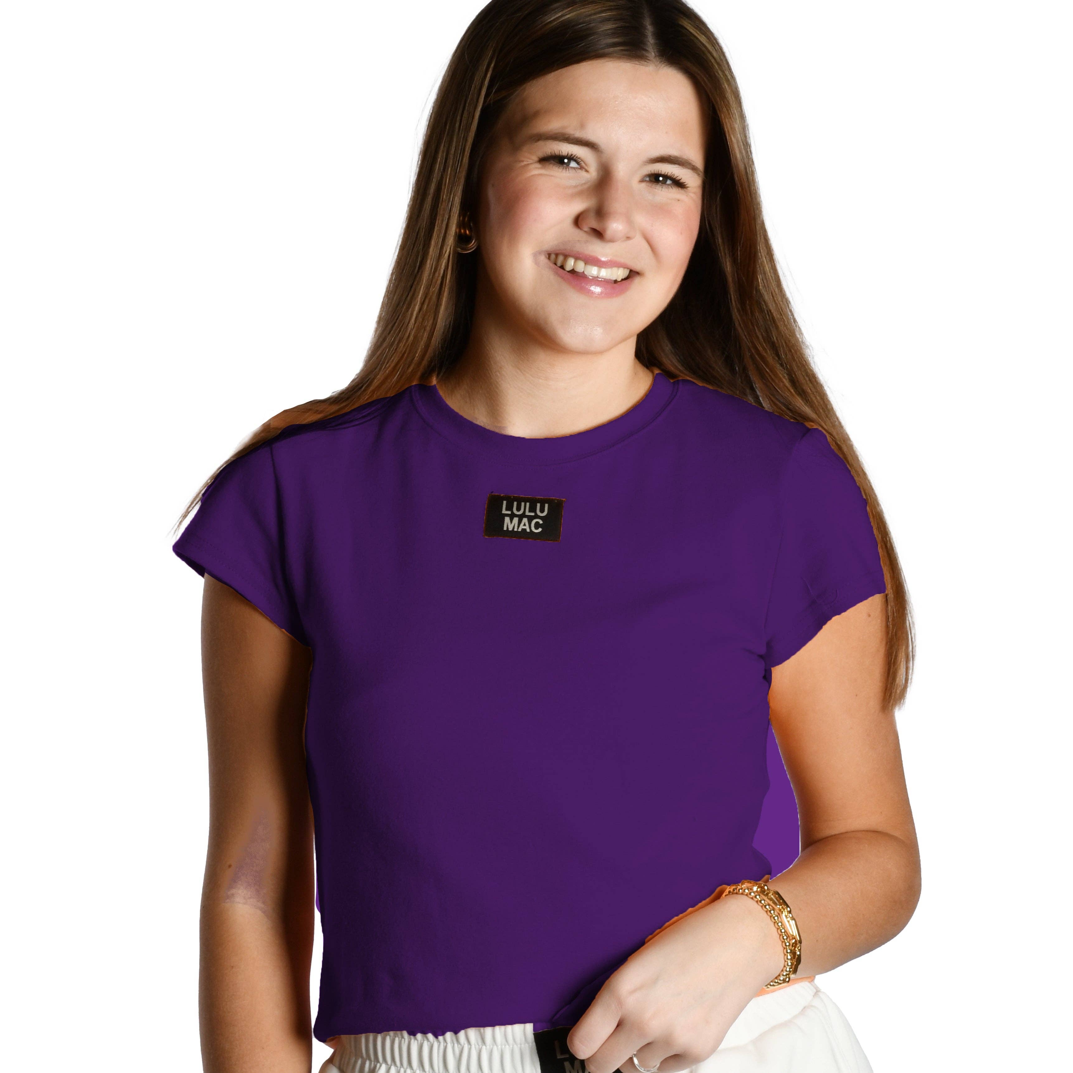 Lulu Mac Deep Purple Babydoll Top