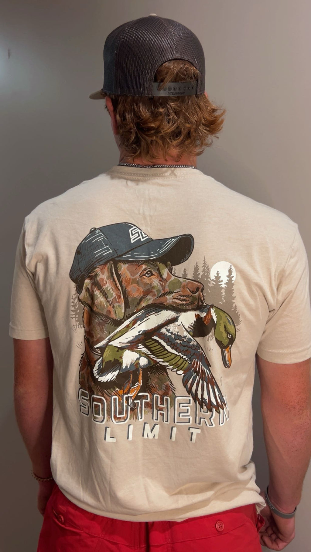 Southern Limit Camo Duck Dog - Cream