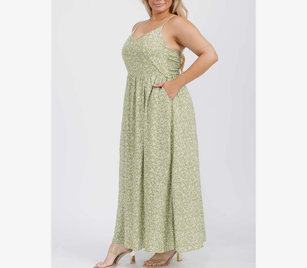 Plus Size Floral Maxi Dress (pre order only)