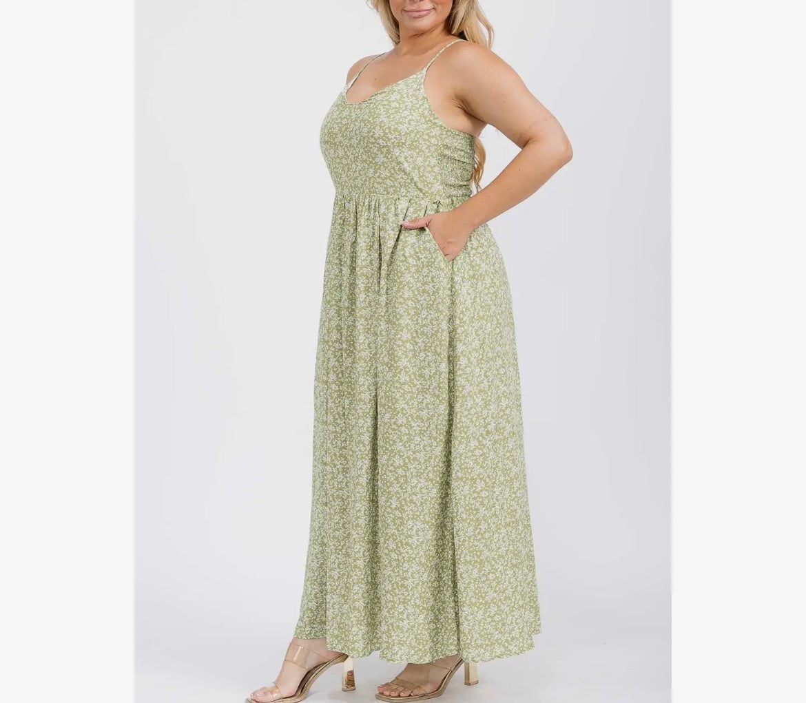 Plus Size Floral Maxi Dress (pre order only)