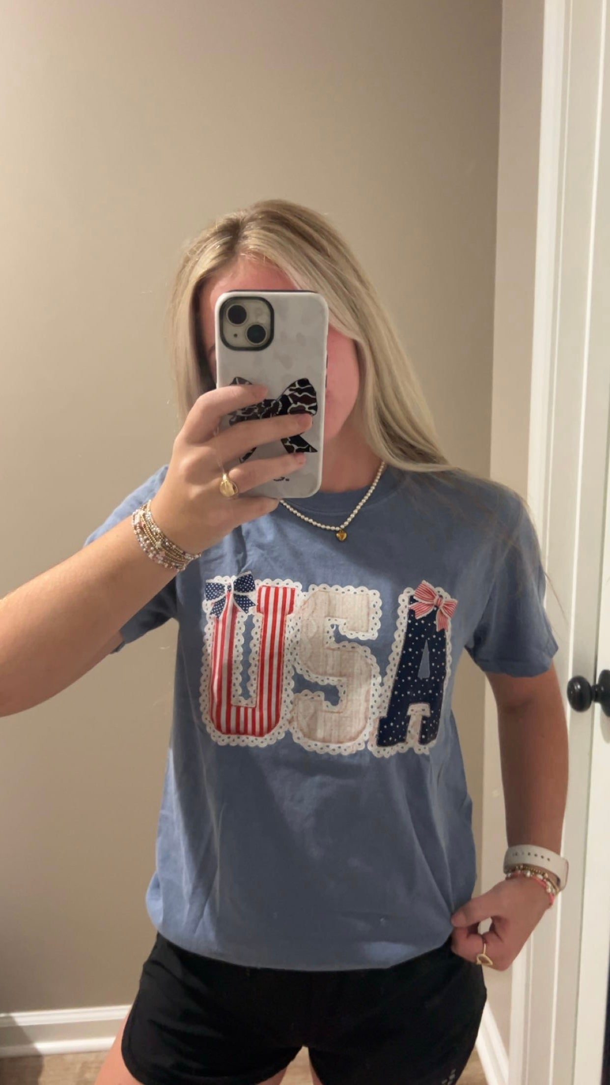 USA Patchwork Comfort Colors Graphic Tee