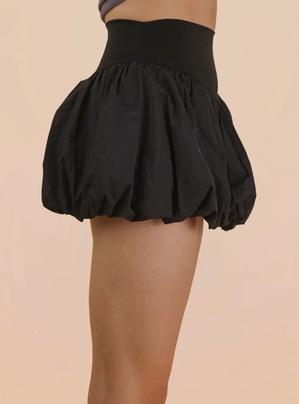 Black Bubble Active Skirt with Inner Shorts (pre order only)