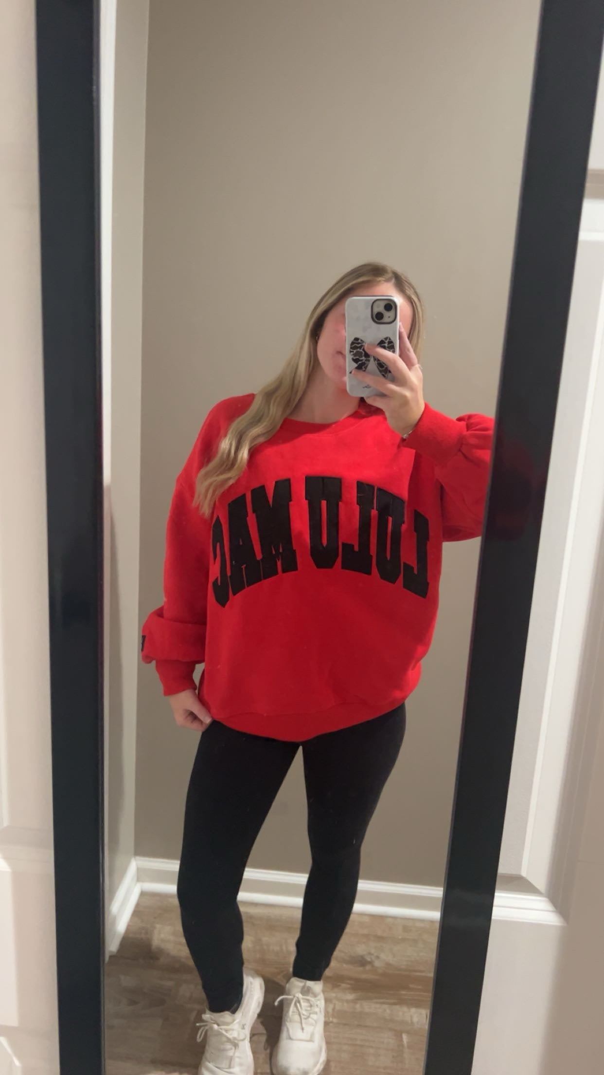 Red and Black Lulu Mac Sweatshirt